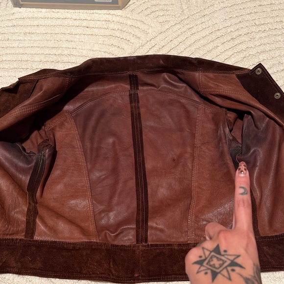 Vintage Brown Suede Women's Jacket - Picture 7 of 8